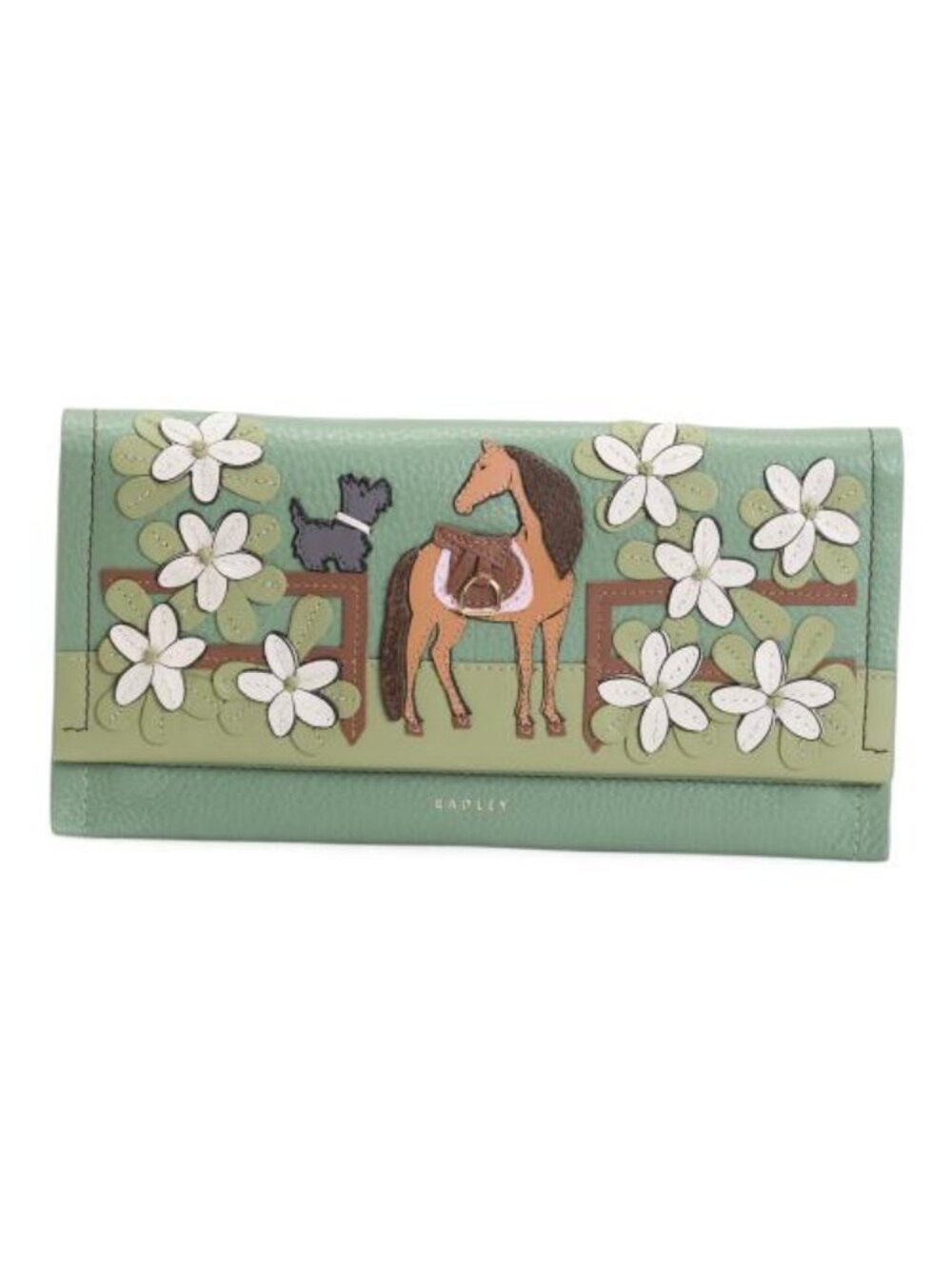 RADLEY LONDON Pistachio Leather Lunar New Year Large Flap Over Wallet